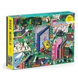 Galison Book World – 1000 Piece Puzzle Fun and Challenging Activity with Bright and Bold Artwork of Literary Characters and Books for Adults and Families Galison
