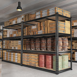 REIBII 48.2''W Garage Shelving Heavy Duty Shelving 2500LBS Storage Shelves Adjustable Garage Storage Shelf 4 Tier Metal Shelves for Storage Rack Industrial Metal Shelving Unit, 48.2"W X 24.2"D X 60"H REIBII