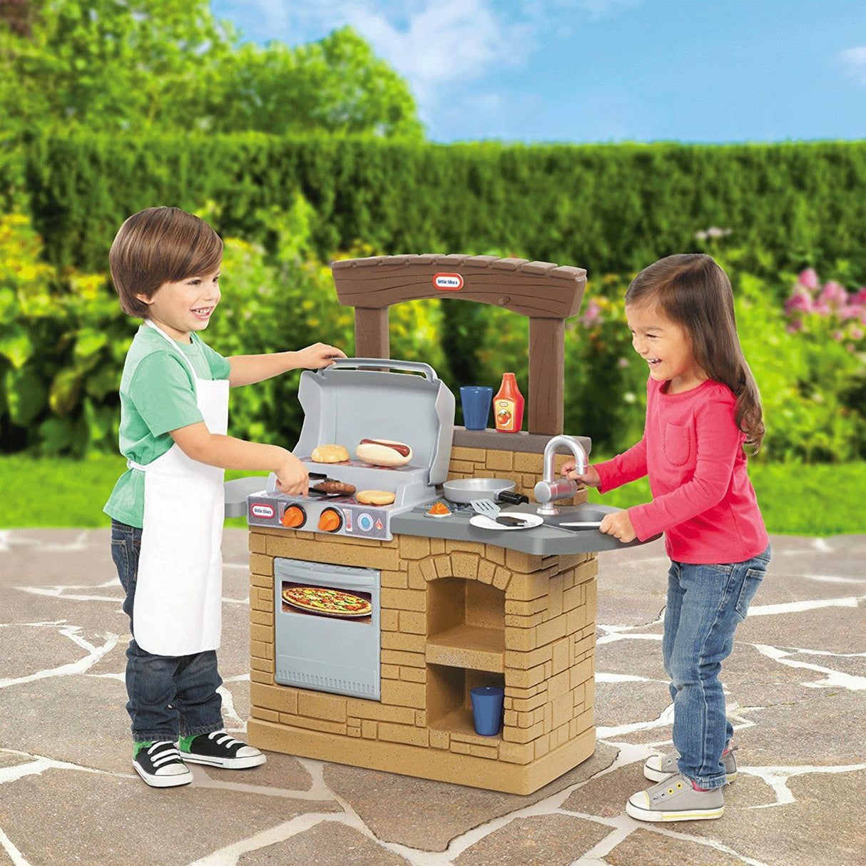 Little Tikes Cook 'n Play Outdoor BBQ , Brown Little Tikes