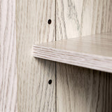 Walker Edison Wren Classic White Wash TV Console for 65 + Inch Television Fireplace Entertainment Center, 58 Inch Walker Edison