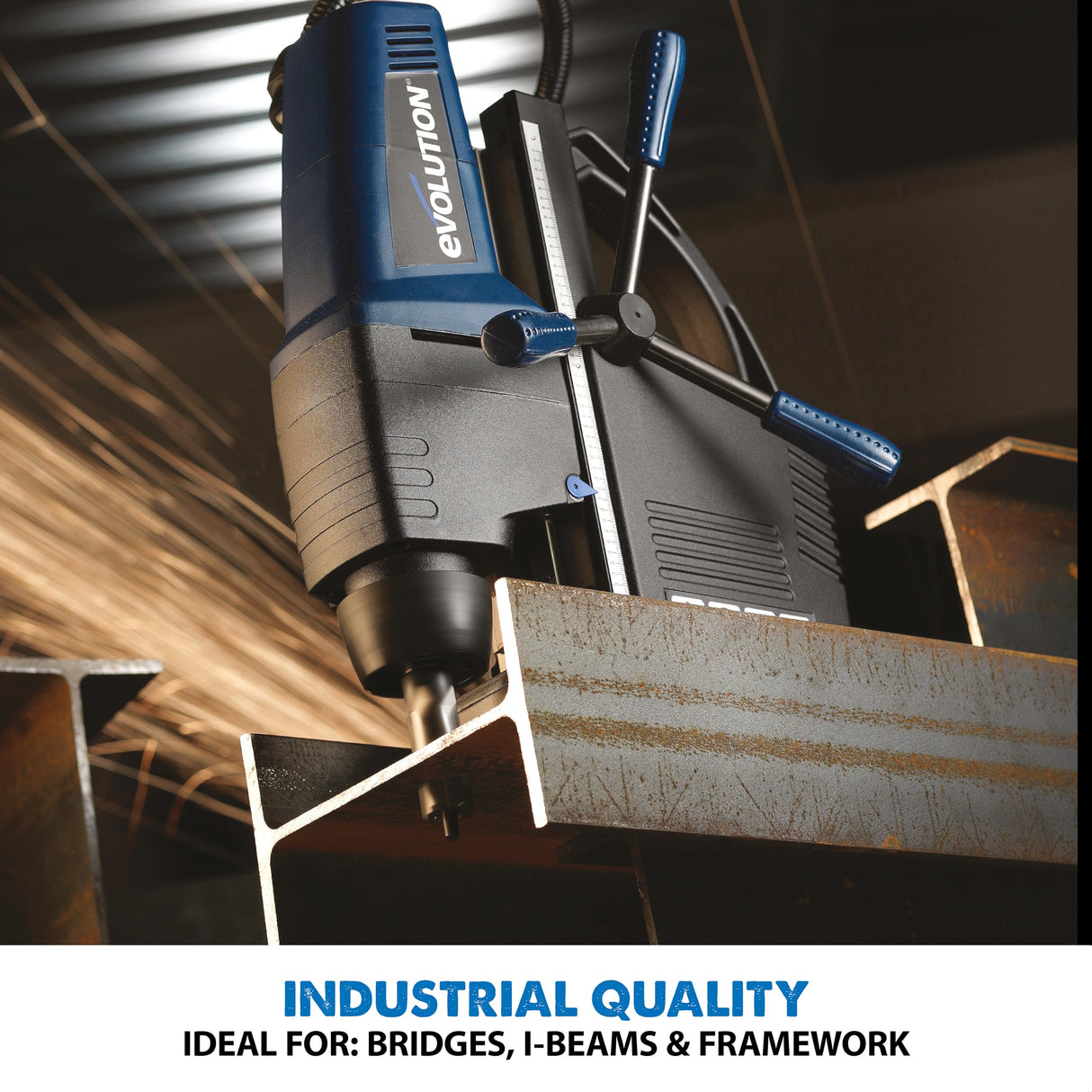 Evolution Power Tools EVOMAG42 1 5/8" Diameter x 2" Depth Magnetic Drilling System Evolution