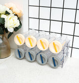 IEEK Plastic Stackable Bottle Storage Holder Rack Holds 16 Bottles,Free-Standing Water Bottle/Wine and Drink Organizer Shelf for Kitchen Cabinet,Fridge,Countertop,Pantry,Freezer,4 PackX4 Bottles,Clear IEEK