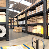 Bepatio 11000LBS Garage Shelving Heavy Duty, 72" H Storage Shelves Adjustable 4-Tier Metal Shelves, Industrial Shelving for Garage,Shop, Warehouse, Basement, Commercial, 72" H× 60" W × 24" D, Black Bepatio