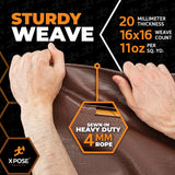 20' x 40' Brown/White Ultra Heavy Duty Tarp - 20 Mil Tarps Heavy Duty Waterproof 20x40 - Extra Large Outdoor Tarp, Waterproof Tarp Cover for Rain Camping, Tent Tarp, UV Protection, Reinforced Corners Xpose Safety