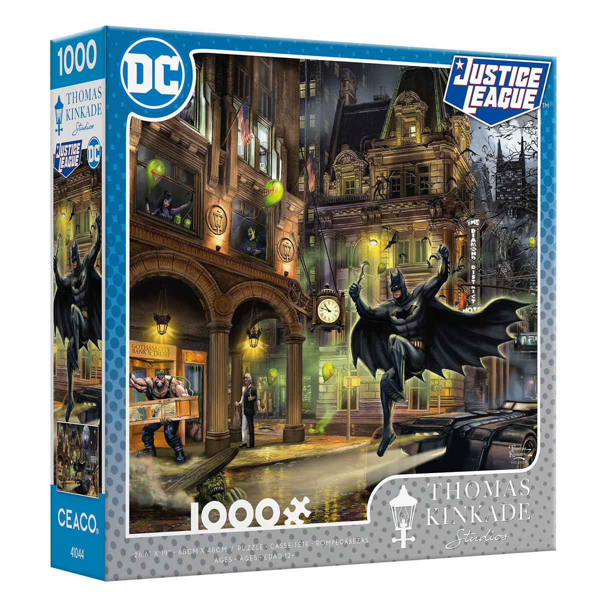 Ceaco - Thomas Kinkade - DC Comics - Batman Gotham City - 1000 Piece Jigsaw Puzzle Ceaco