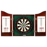 Centerpoint Bristle Dartboard and Solid Wood Cabinet - Dark Cherry Finish Hathaway