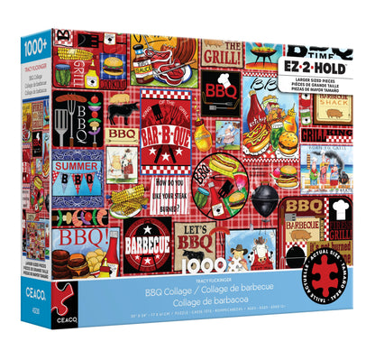 Ceaco - Tracy Flickinger - BBQ Collage - 1000 Larger Sized Piece Jigsaw Puzzle