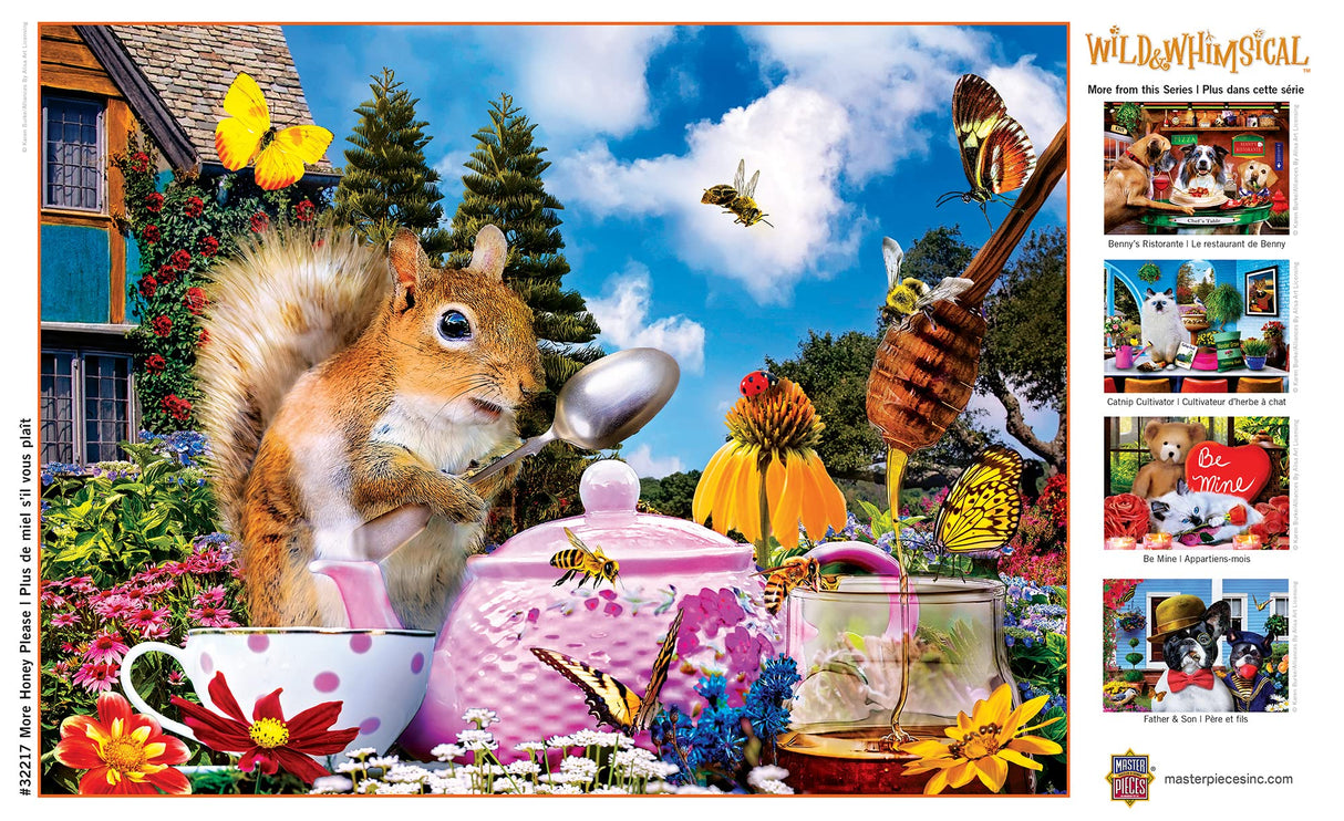 Masterpieces 300 Piece EZ Grip Jigsaw Puzzle - More Honey Please - 18"x24" Masterpieces