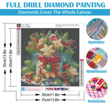 Christmas Cookie Cup Diamond Painting Kits for Adults, 5D Winter Diamond Art Kits for Adults Beginners, DIY Full Round Drill Diamond Dot Painting Gem Art Kits for Adult, Home Wall Decor 13.8x13.8 Inch LKHMVCA