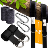 2-Pack Tree Swing Straps Hanging Kit, Adjustable 5-10 Feet Tree Swing Hanging Straps, Heavy Duty & Weatherproof Hammock Branch Swings, Tree Strap for Swings Holds Up to 3376 Lbs The Lion's Garden