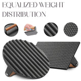 Bellemain Heavy-Duty Cast Iron Grill Press Set – Perfect Smash Burger & Steak Press with Ergonomic Wood Handle for Pro-Level Searing on Griddle, Skillet, or BBQ Bellemain