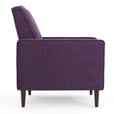 Christopher Knight Home Mervynn Mid-Century Modern Fabric Recliner,polyester, Muted Purple / Dark Espresso Christopher Knight Home