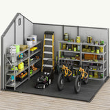 DWVO 8x10 FT Outdoor Storage Shed, 544 cuft Plastic Storage Shed with Floor & Lockable Door, All-Weather Tool Garden Shed with Window & Vent for Patio Furniture, Lawn Mower, Pool Supplies, Dark Gray DWVO