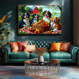 Puzzles for Adults 500 Pieces Cute Dogs Jigsaw Puzzles 500 Pieces Difficult Fun Puppy Autumn Picnic Unique Family Puzzle Challenging Games Gift for Teens Kids Adults (21"x15") MINIWAN