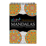 Traveling Mandalas Adult Coloring Book - Features 30 Original Hand Drawn Designs Printed on Artist Quality Paper, Hardback Covers, Spiral Binding, Perforated Pages, Bonus Blotter ColorIt