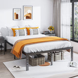 COMASACH Heavy Duty King Bed Frame - 14" Black Metal Platform, Noise-Free, Easy Assembly, Supports Up to 3500lbs COMASACH