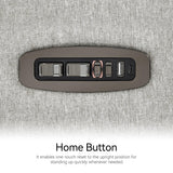 MCombo Oversized Swivel Glider Rocker Recliner with Adjustable Headrest, Dual Motor Power Recliner for Nursery, Led Nightlight, Fabric PR601 (Mist Grey) MCombo