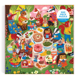 Mudpuppy Woodland Picnic 500 Piece Family Puzzle Mudpuppy