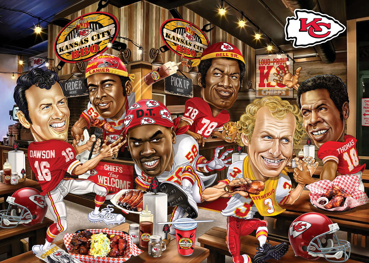 MasterPieces 500 Piece Sports Jigsaw Puzzle for Adults - NFL Kansas City Chiefs All-Time Greats - 15x21 Masterpieces