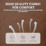 KEIKI PU Leather Loveseat Sofa, 56.3" Small Couch 2 Seater Sofa Couches with 2 USB & 1 Type-C Charging Ports, Removable Pillow Cover, Comfy Cushion, Love Seat Couches for Bedroom, Apartment, Brown KEIKI