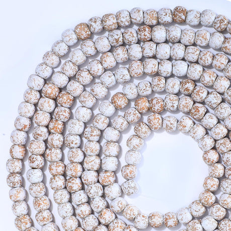 9 Feet Christmas Wood Bead Garland Boho Wooden Color with Frost Wooden Beads Garland Decorative for Christmas Holiday Decoration Christmas Tree Garland Beaded Farmhouse Christmas Party Supplies Innovoscape