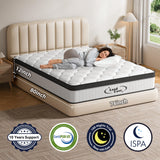 Mattress Queen Size, 12 Inch Queen Hybrid Mattress in a Box, Memory Foam with Firm Individually Wrapped Pocket Springs, Pressure Relief & Motion Isolation, CertiPUR-US Certified, 60" x 80" x 12" LoadEase