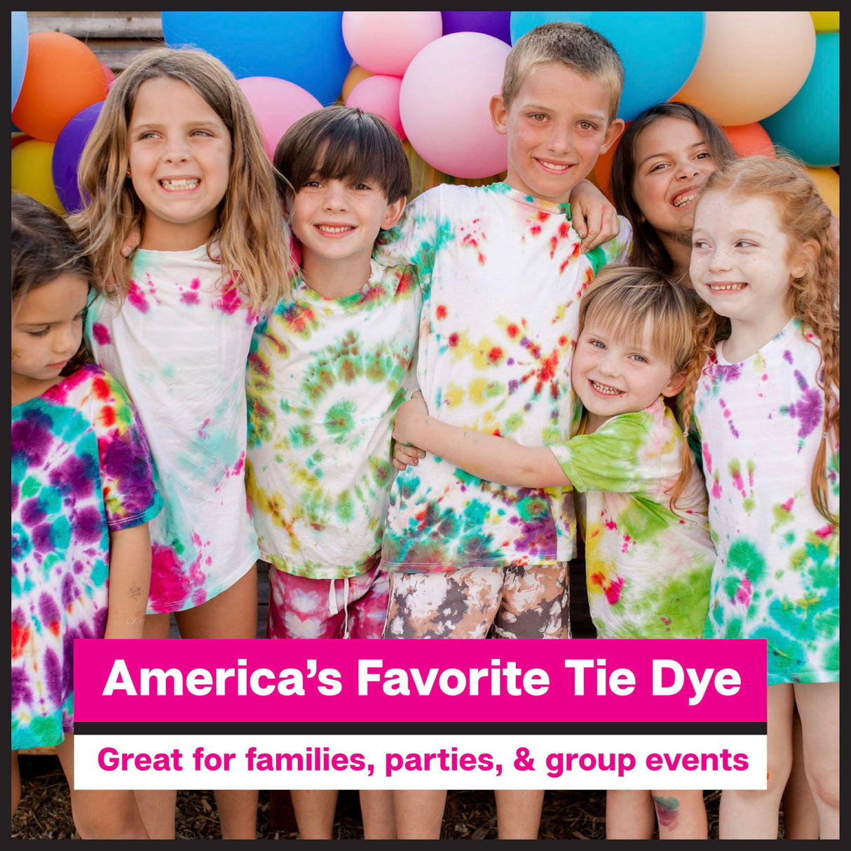 Tulip One-Step Tie-Dye Party, 18 Pre-Filled Bottles, Creative Group Activity, All-in-1 Fashion Design Kit, 1 Pack, Rainbow Tulip