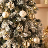 Valery Madelyn Christmas Ornaments Set, 30ct 2.36 Inches White and Gold Shatterproof Christmas Tree Decorations Ball Ornaments Bulk, Elegant Hanging Ornaments for Xmas Holiday Party Decor Valery Madelyn