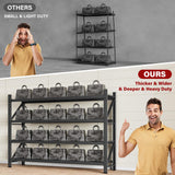 48" Wide Heavy Duty Garage Shelving Units,3000LBS 24 Deep Storage Shelves,Metal Garage Shelves,Large Storage Rack,Steel Shelf,Industrial Shelving for Shop,Warehouse,Basement,48" W x 24" D x 70" H SISESOL