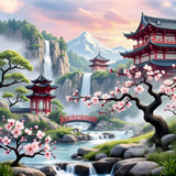 Apostle Plum Blossom Diamond Art Kits for Adults, 5D Diamond Painting Kits for Beginners, DIY Full Drill Round Rhinestone Gem Art Crafts Paintings for Home Wall Decor Gifts 13.8x13.8 inch Apostle
