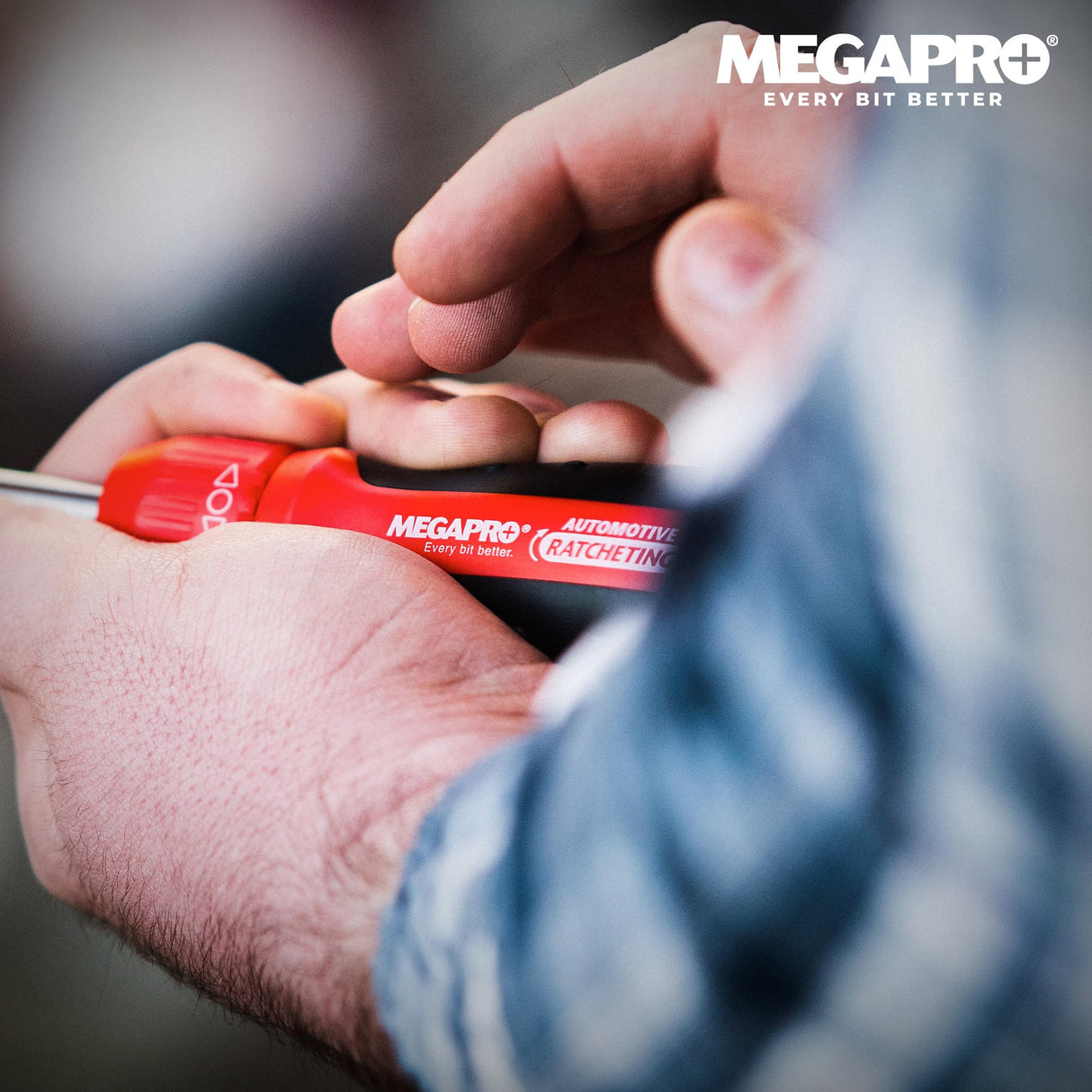 MegaPro 211R1C36RD 1" 13-In-1 Ratcheting Automotive Driver Bits in Red Megapro