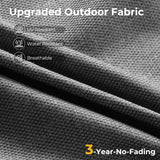 HOOOWOOO Patio Outdoor Sectional Furniture Sofa Set with Fire Pit Table,10 Piece L Shaped Wicker Couch Set with Swivel Chairs,Modern 8 Persons Summer Patio Conversation Set(Charcoal Gray) HOOOWOOO