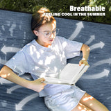 Patio Watcher 13 FT Quick Dry Olefin Hammock - Outdoor Double Hammock with Metal Curved Spreader Bars - 450 lbs Capacity - Dark Blue Patio Watcher