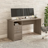 Bush Furniture Cabot 60W Office Desks for Home Office with Storage and Chrome Hardware | Elegant Computer Table with Drawers, Ash Gray Bush Business Furniture
