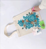 JGA JOGGING ARM 5D DIY Diamond Painting Cotton Canvas Tote Reusable Shopping Bags Art Handwork Handbags for Women Daily Organization JGA JOGGING ARM
