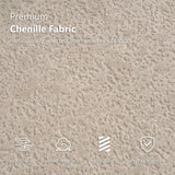 110'' Modern Curved Sofa Sectional, Arc 4-Seater Foam Couch Compressed in-a-Box, Boneless Cloud Couch with Extra-Deep-Wide Seats in Comfortable Chenille, No Assembly, Apricot Taupe Olodumare