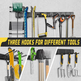 klasit Garage Wall Organizer,15Pack Carries 675 lbs,Garden Tool Organizer 48in With Large Storage Space,Easy Assembly, Sturdy Design,for Efficient Tool Storage Garage Organization klasit