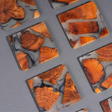 Avocrafts Wooden Coasters Set, Epoxy Coasters, Modern Coasters with Holder, Cedar Wood Coaster (4, No Holder) Avocrafts