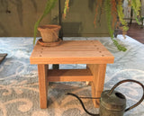 Classic Amish Reclaimed Wood Stool. Natural, Rustic, Solid. Versatile Home Decor Piece. Handmade in USA. Step/Sitting/Footstool/Plant Stand. 12 x 8.5 x 8 Authentic Amish