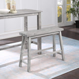 Boraam Sonoma Counter Height Backless Bench - Storm Gray Wire-Brush Boraam