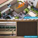 Artpuch Pergola Shade Cover 10'X12' Outdoor Sun Shade Cloth with Grommets Shade Tarp for Patio, Carport, Backyard Artpuch