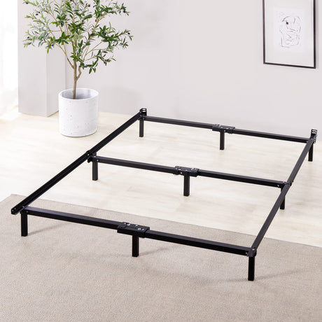 ZINUS Compack 7-Inch Metal Bed Frame for Box Spring & Mattress, Black, Queen Zinus