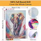 Mowana Diamond Art Kits for Adults - 6 Pack Animals Cat Dog Lion Elephant Deer Cow Diamond Painting Kits for Beginners, 5D DIY Full Drill Gem Art Painting for Home Wall Decor and Gifts 12x16inch Mowana