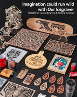 ATOMSTACK A24 Ultra 24000mW Output Laser Engraving Machine for Bulk Engraving Cutting with Enclosure Camera Engraving Machine for Wood Acrylic Leather Stone Metal with B3 Enclosure ATOMSTACK