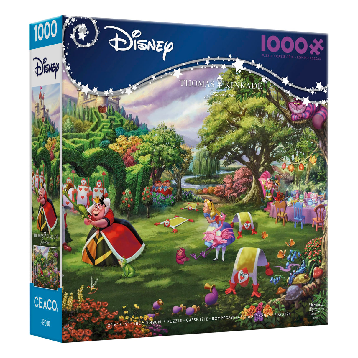 Ceaco - Thomas Kinkade - Disney - Queen of Hearts - 1000 Piece Jigsaw Puzzle Ceaco