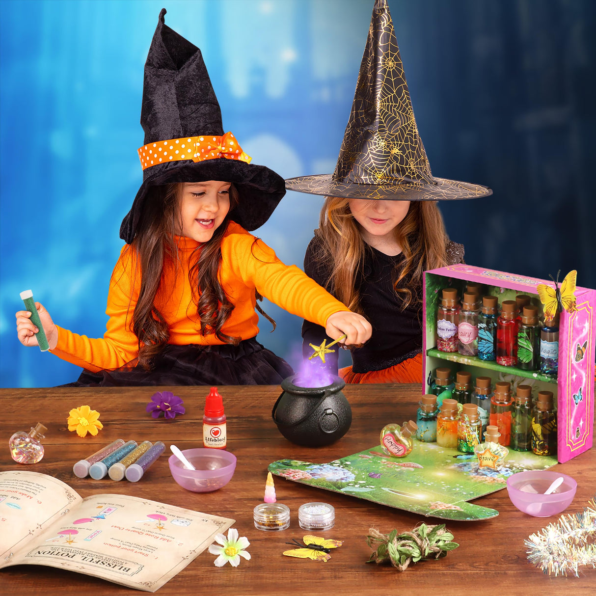 wookidel Fairy Magic Craft Kit for Kids with 20PCS Potion Bottles - Fairy Magical Potions Making Craft Kit - Gift for Christmas, Birthday, Creative Art Craft Kit for Girls Boys 6 7 8 9 10 Year Old wookidel