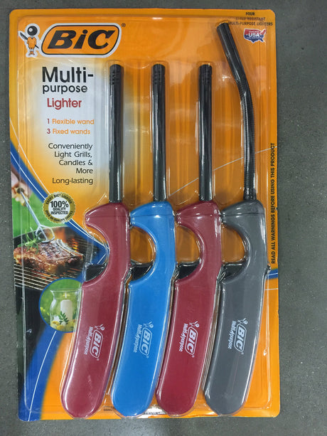BIC Multi Purpose Lighter BBQ Lighters, Fireplaces and Candles Utility Lighters Value Pack Sameriver