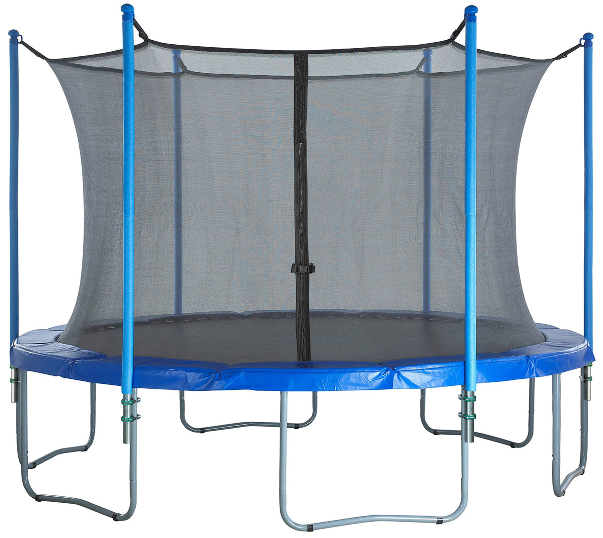 Machrus Upper Bounce Trampoline Safety Enclosure Set for 8 FT 10FT 12FT 13FT 14FT 15FT 16FT Frames - Includes Net, Poles & Hardware - Installs Inside Frame Upper Bounce