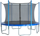 Machrus Upper Bounce Trampoline Safety Enclosure Set for 8 FT 10FT 12FT 13FT 14FT 15FT 16FT Frames - Includes Net, Poles & Hardware - Installs Inside Frame Upper Bounce
