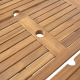 Christopher Knight Home Eric Outdoor Expandable Acacia Wood Dining Table, Natural Finish Christopher Knight Home